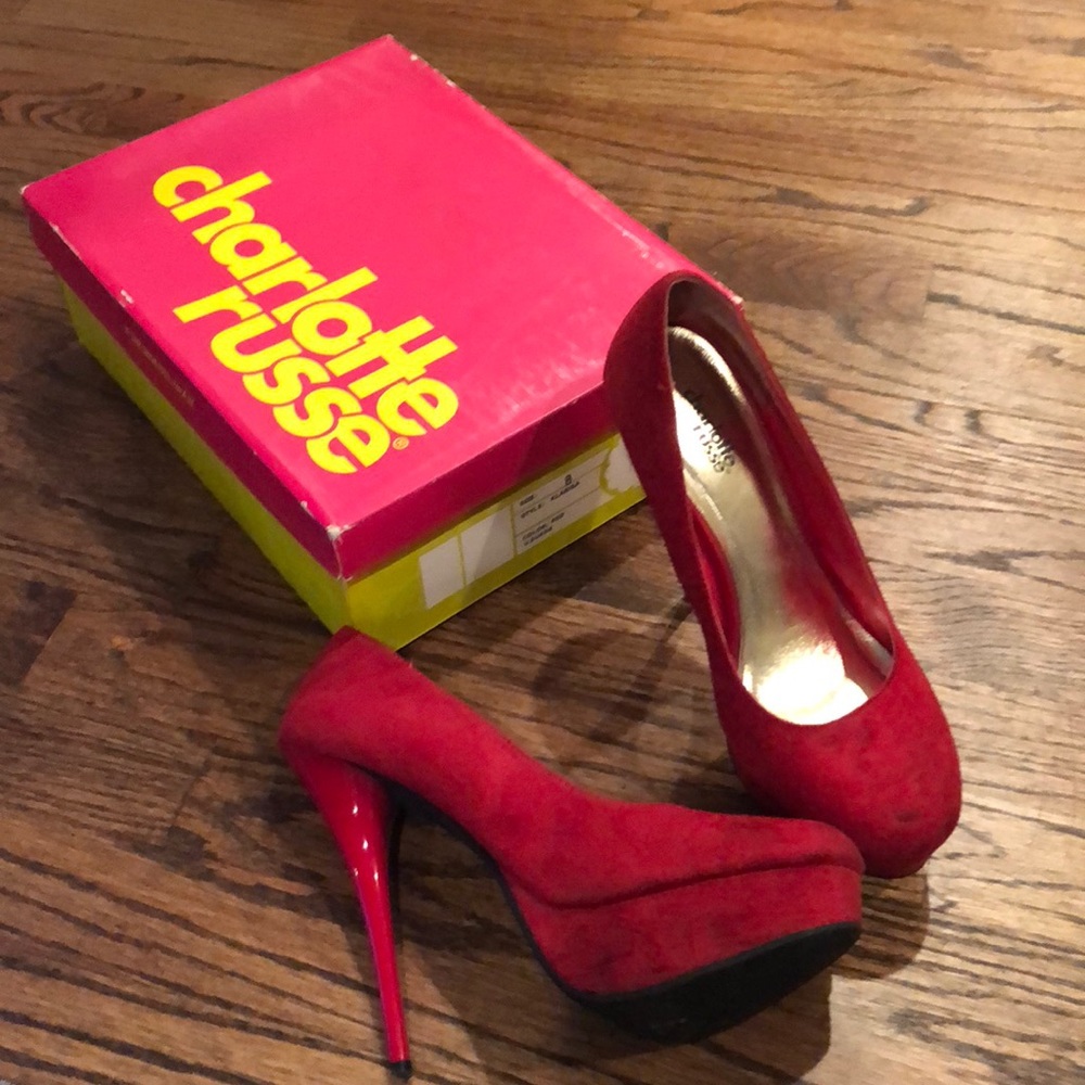 Charlotte Russe red pumps